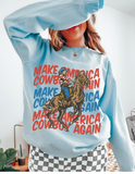 Make America Cowboy Again Western Aesthetic Sweatshirt