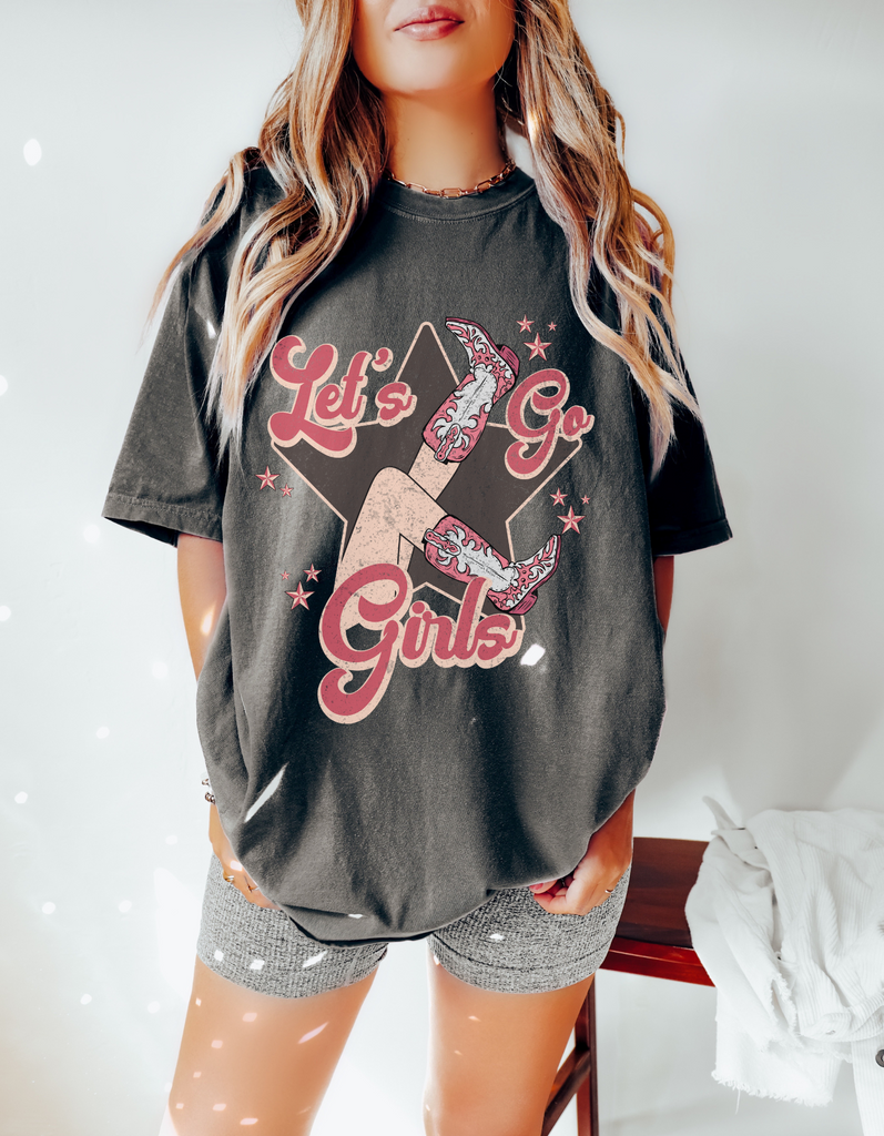 Let's Go Girls Comfort Colors Nashville Bachelorette Western Graphic T Highnoon Disco Let's Go Girls Comfort Colors Nashville Bachelorette Western Graphic T Highnoon Disco