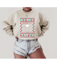 Ugly Christmas Sweater Sprinkle Cookie Martini Sweatshirt