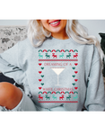 Ugly Christmas Sweater Sprinkle Cookie Martini Sweatshirt