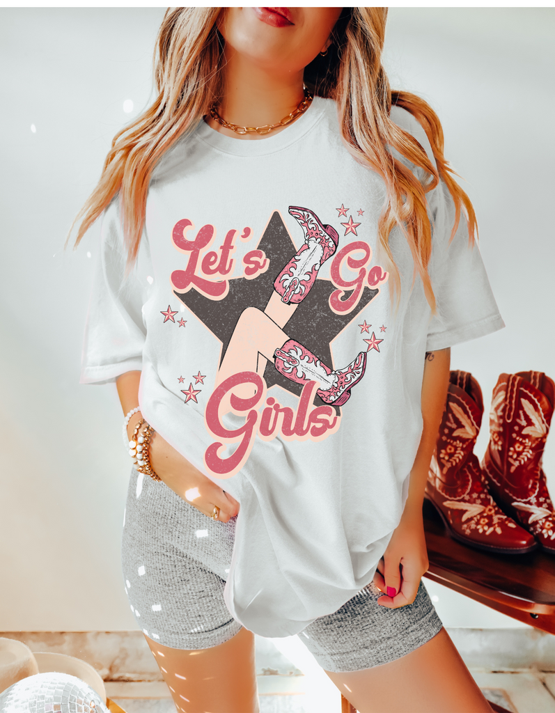 Let's Go Girls Comfort Colors Nashville Bachelorette Western Graphic T Highnoon Disco Let's Go Girls Comfort Colors Nashville Bachelorette Western Graphic T Highnoon Disco