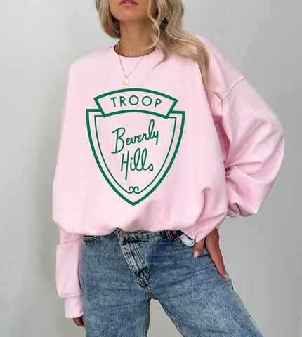 Troop Beverly Hills Pink Crewneck Sweatshirt